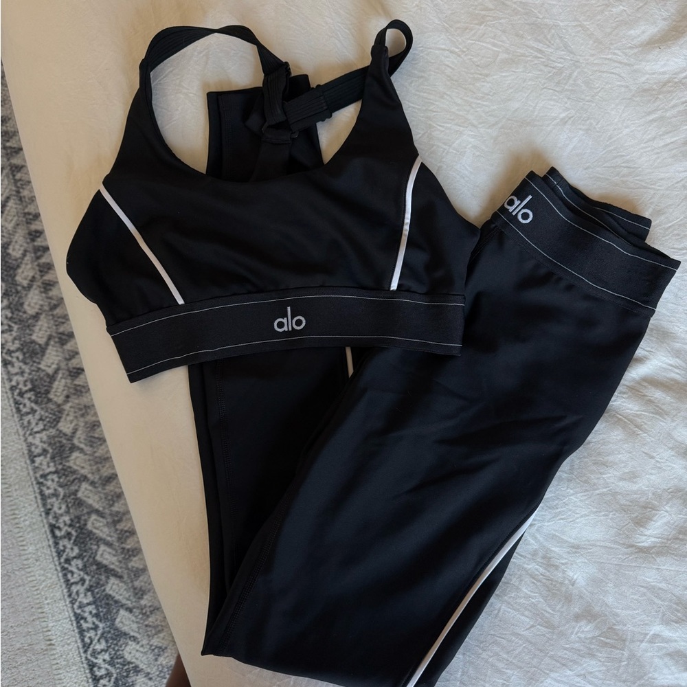 Alo Airlift Suit Up Black Set